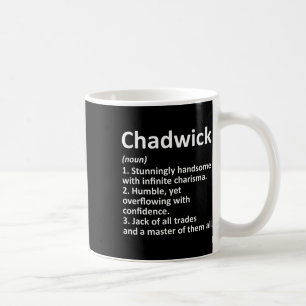 Chadwick Definition Personal Name Funny Birthd Koffiemok