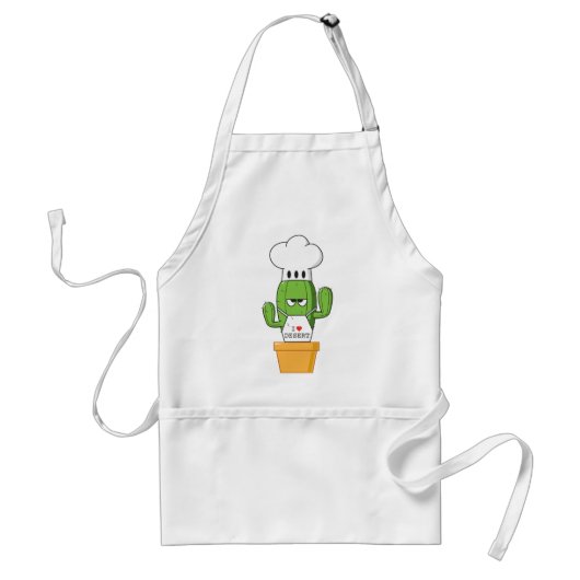 Chadwick the Cantous Cactus Standaard Schort (Voorkant)