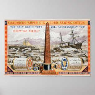 Chadwicks Sewing Cotton  Advertisemen Poster