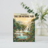 Chae Son Nationaal Park Thailand Briefkaart (Staand voorkant)