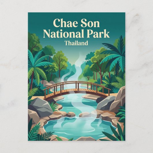 Chae Son Nationaal Park Thailand Briefkaart (Voorkant)