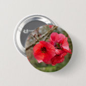 Chaenomeles speciosa Badge Ronde Button 5,7 Cm (Voorkant /achterkant)
