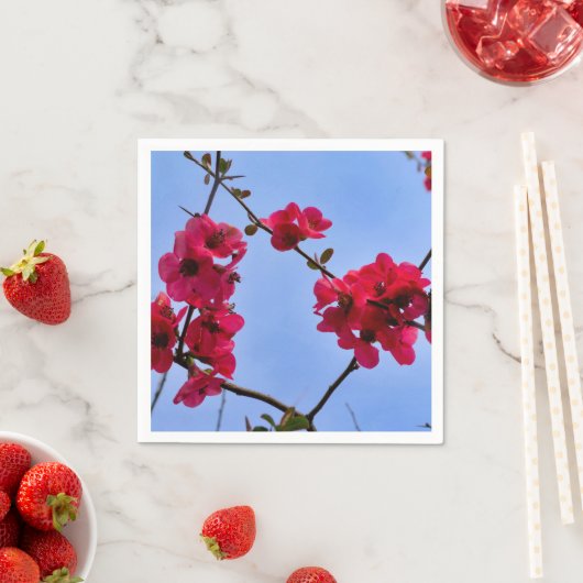 Chaenomeles speciosa Papieren servetten (Insitu)