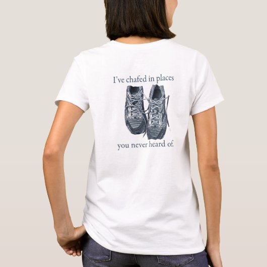 Chafe Funny Runner die T-shirt runt (Achterkant)