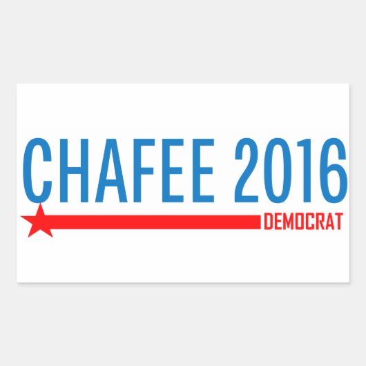 Chafee voor President 2016 Rechthoekige Sticker (Voorkant)