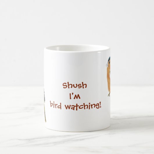 Chaffinch Bird Watching Grappig Koffiemok (Center)