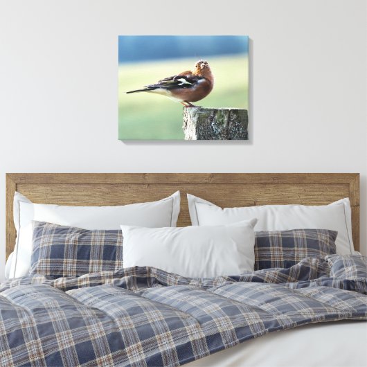 CHAFFINCH CANVAS AFDRUK (Insitu (Slaapkamer))