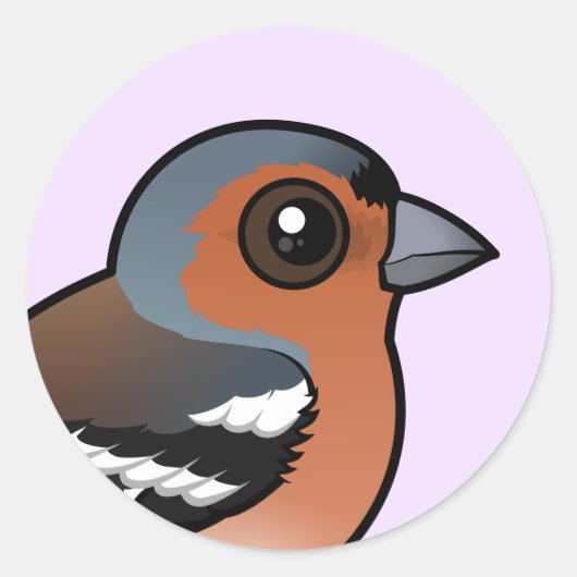 Chaffinch Ronde Sticker (Voorkant)