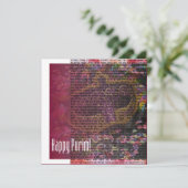 Chag Purim Sameach - Happy Purim Holiday-kaart Feestdagenkaart (Staand voorkant)