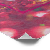 Chag Purim Sameach Hebrew Happy Purim-sequins Poster (Hoek)