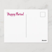 Chag Purim Sameach Hebrew Purim Holiday Card Briefkaart (Achterkant)