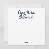Chag Purim Sameach - Joodse Feestdagen Card Feestdagenkaart (Achterkant)