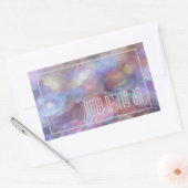 Chag Purim Sameach Mishloach Manot - Purim Gifts Rechthoekige Sticker (Envelop)