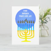 CHAG SAMEACH GREETING Flat Card Feestdagenkaart (Staand voorkant)