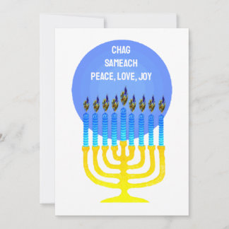 CHAG SAMEACH GREETING Flat Card Feestdagenkaart