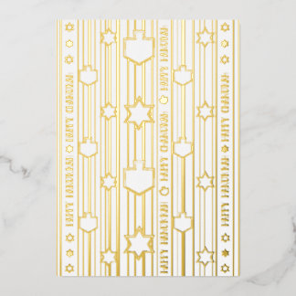 Chag Sameach Happy Chanukah Folie Feestdagenkaart