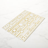 Chag Sameach Happy Chanukah Folie Feestdagenkaart (Gedraaid)