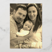 Chag Sameach Happy Chanukah Folie Feestdagenkaart (Achterkant)