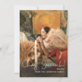 Chag Sameach Happy Feast Single Photo Greeting Hol Feestdagenkaart (Voorkant)