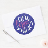 Chag Sameach Happy Purim Paarse Sticker (Envelop)