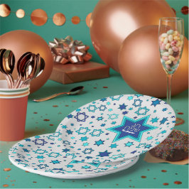 Chag Sameach Star gepersonaliseerd Papieren Bordje