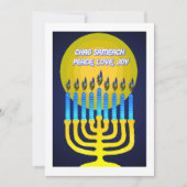 CHAG SAMEACH WENSKAARTEN FEESTDAGENKAART (Voorkant)