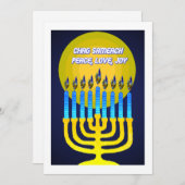 CHAG SAMEACH WENSKAARTEN FEESTDAGENKAART (Voorkant / Achterkant)