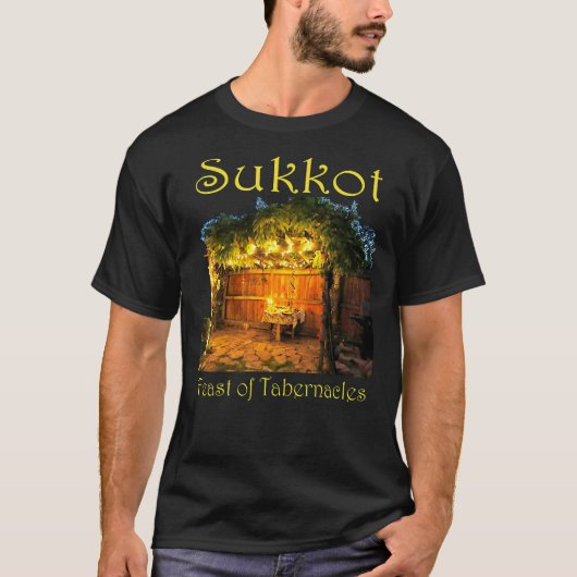 Chag Sukkot Thanksgiving Feast of Tabernacles Sukk T-shirt (Voorkant)