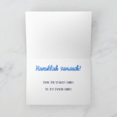 Chag urim sameach. Gelukkig Festival van Lichten Feestdagen Kaart (Binnen)