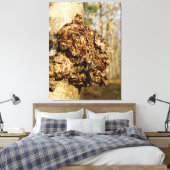 Chaga Mushroom Canvas Print (Insitu (Slaapkamer))