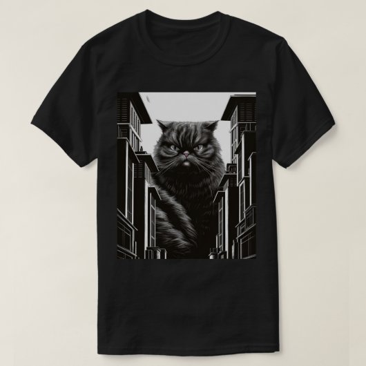 Chagrijn Kat T-shirt (Design voorkant)