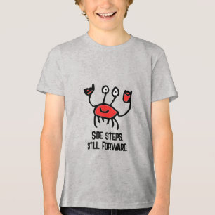 Chagrijnig maar Zelfverzekerd – Cartoon Krab T-Shi Tri-Blend Shirt