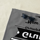 chagrijnig oud Man leuk Verjaardag Strandlaken (In situ)