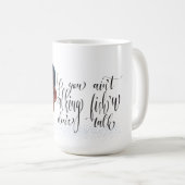 chagrijnig oud Man praten Vist Koffiemok (Voorkant rechts)