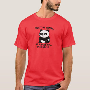 chagrijnig panda-arrest t-shirt