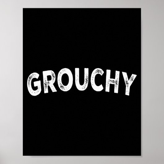 Chagrijnig  poster (Voorkant)