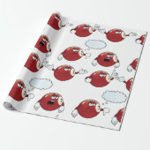 Chagrijnige 7 Ball Biljart Cartoon Karakter Cadeaupapier (Uitgerold)