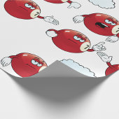 Chagrijnige 7 Ball Biljart Cartoon Karakter Cadeaupapier