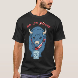 Chagrijnige Bizon Geen Ijs Alsjeblieft - Amerikaan T-shirt