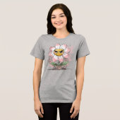 Chagrijnige Bloem Tri-Blend Shirt (Voorkant volledig)