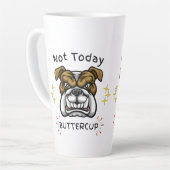 Chagrijnige Bulldog Beker, Cadeau Idee voor Honden Latte Mok (Linkerhoek)