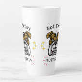 Chagrijnige Bulldog Beker, Cadeau Idee voor Honden Latte Mok (Voorkant)