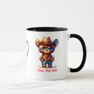 Chagrijnige Cowboy Boek Vriend Ja Mevrouw Teddybee Mok