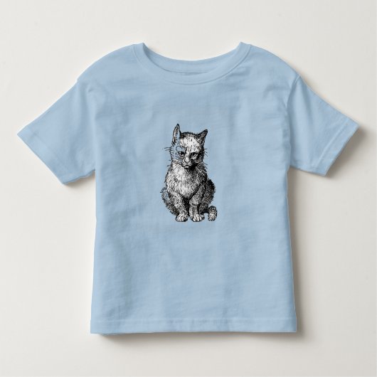 Chagrijnige Cute kat dier baby shirt (Voorkant)
