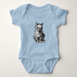 Chagrijnige Cute kat dier baby shirt