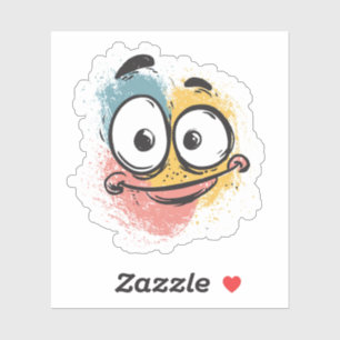 Chagrijnige Cute Monster Sticker – Eigenzinnig Car