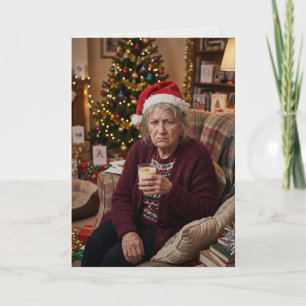 Chagrijnige Dames Sarcastische Kerstkaart Kaart