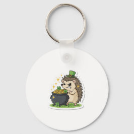 Chagrijnige Egel St.Patricksdag Sleutelhanger