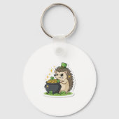 Chagrijnige Egel St.Patricksdag Sleutelhanger (Achterkant)