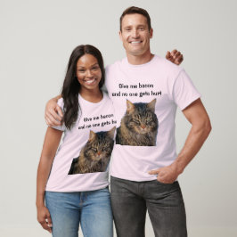 Chagrijnige engel wil je bacon t-shirt